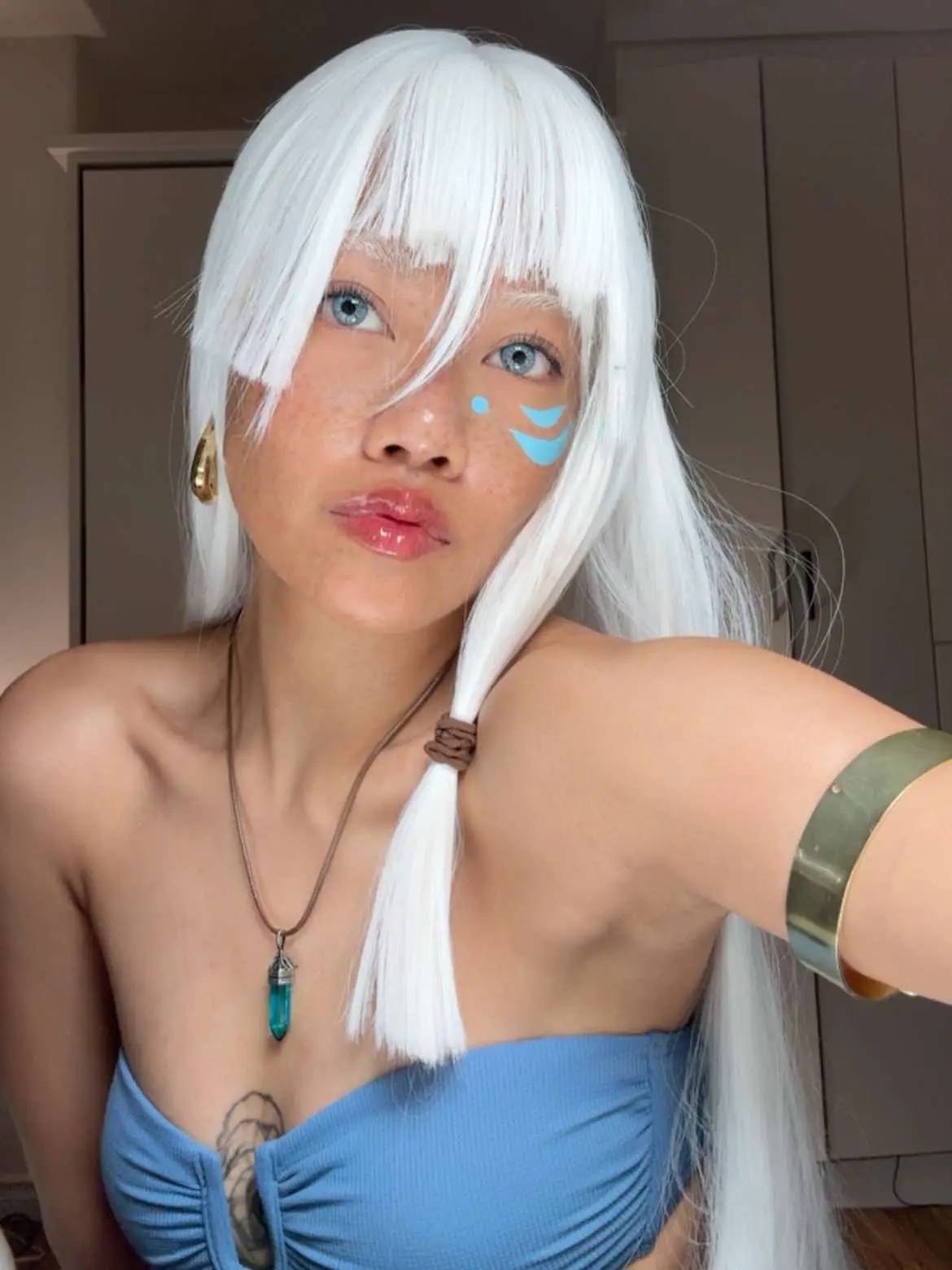 Proud how this turned out 😮‍💨💖 #kida #atlantis #halloween #cosplay #makeupinspo #halloweenideas 