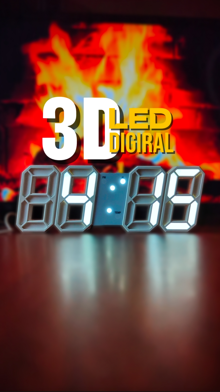 Aesthetic jam digital ni 3D LED Digital Clock #ledclock #3dleddigitalclock #clock #aestheticclock #review #yakin🇲🇾 