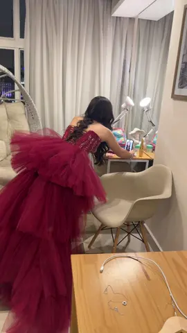 Probta para festa da liz macedo com meu vestido da @Boutique Rosa 