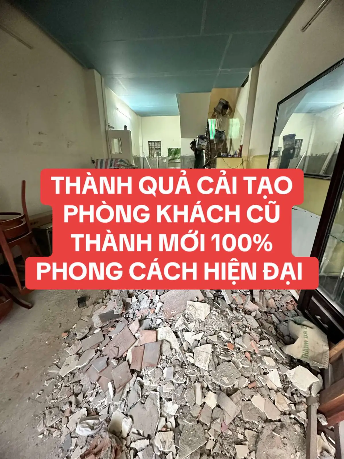 Hành trình cải tạo căn nhà cũ, lỗi thời, đặc biệt là căn phòng khách này. Cải tạo hoàn toàn thành mới với phong cách hiện đại, trang trí những vật liệu mới hiện có trên thị trường #LearnOnTikTok #trangtrinhadep #phuc_nha_dep #caitaonhacu #dcgr 