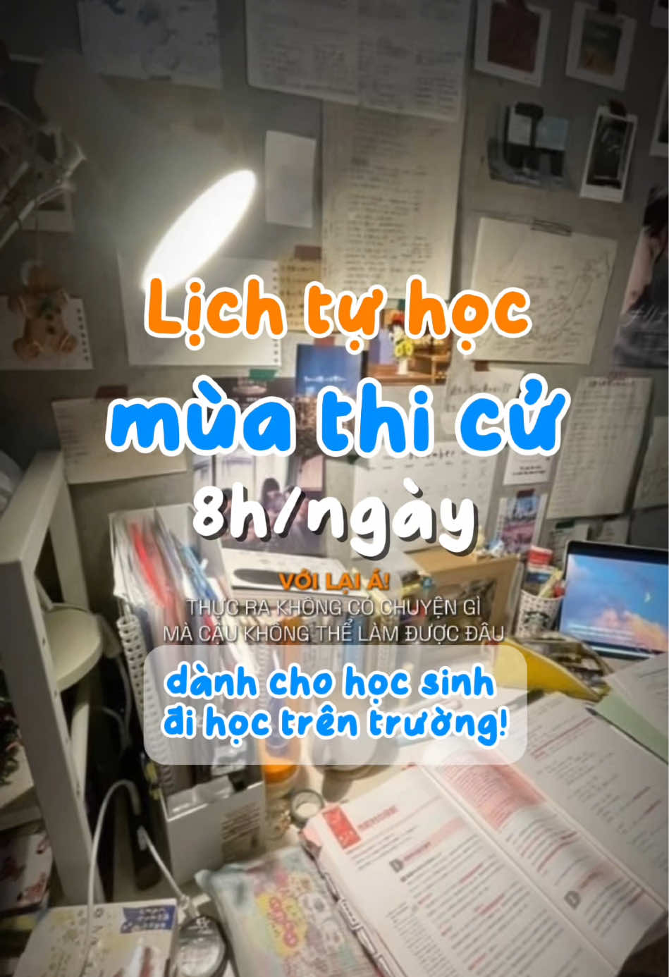 Lịch học phù hợp cho các bạn học sinh ✏️✨ #nhinquanhlancuoio_o #lichhoc #studytips 