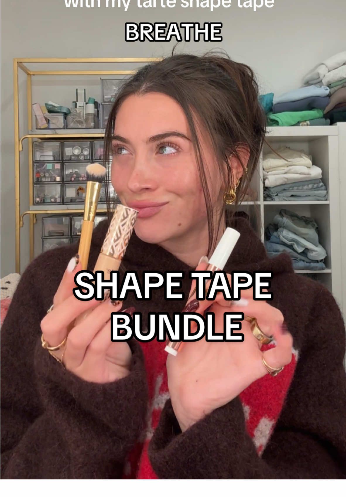 Not the whole bundle being the price of the radiant shape tape 💀 #sales #deals #steal #sogood #tarte #juicylip #maracuja #shapetape #trippinwithtarte #breathe #sale #bundle #deal #makeup #beauty #tiktokmademebuyit 