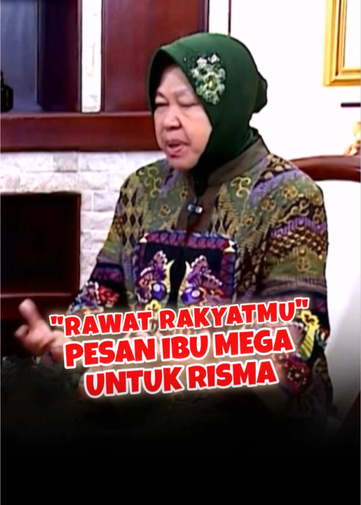 Megawati Soekarnoputri, Ketua Umum yang selalu mendorong kadernya untuk merawat rakyatnya.  Jawa Timur, yuk sambut baik niat Bu Risma.  27 November pilih nomor 3 ya! 🤟🔥 #genb #GenBanteng #PDIPerjuangan #pdip #pilkadajatim #rismahans #risma #trirismaharini #megawatisoekarnoputri #Megawati   