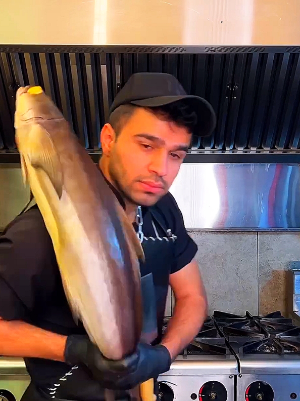 Giant Fish Cooking ASMR #trending #amazing #viralvideos 