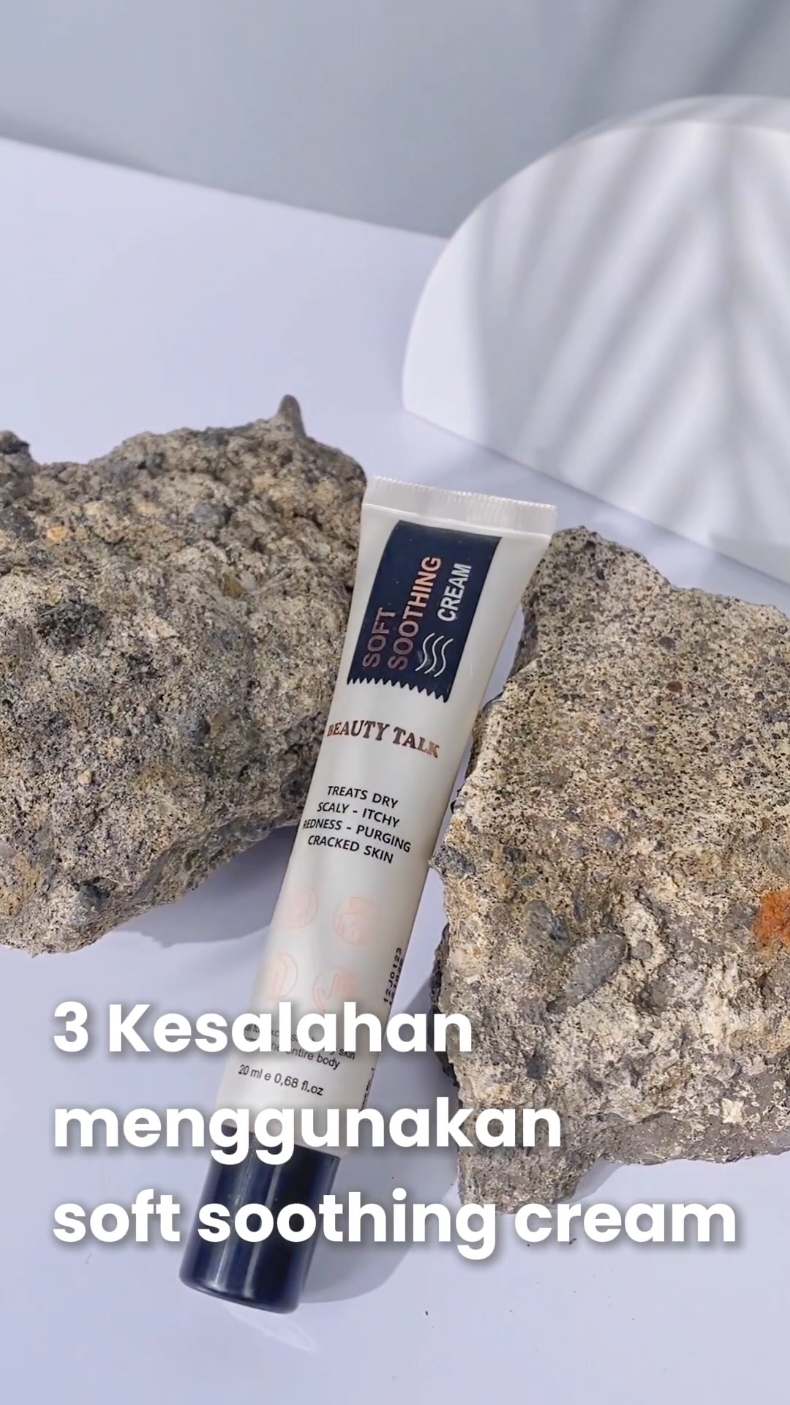 3 kesalahan menggunakan soft soothing cream !! #beautytalk #mencerahkankulit #mengencangkankulit #menghilangkanjerawat #menenangkankulit #purding 