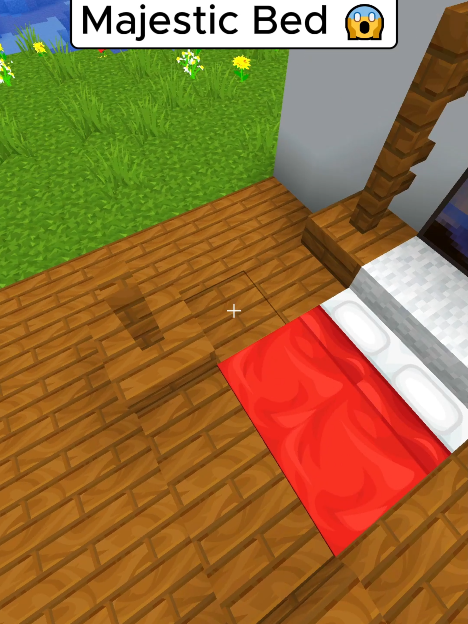 Minecraft Majestic Bed 😱 #tiktok #minecraft