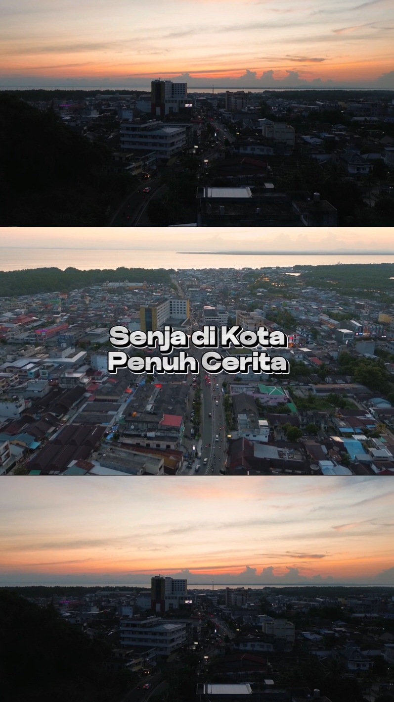 ☀️Senja di Kota Penuh Cerita☀️ Senja di kota kecil, tapi banyak cerita besar. Panjang umur warga tarakan ✨️ --- #tarakan #tarakantourism #tarakanpunyacerita #sunset #gtm #numpangterbang #fyp