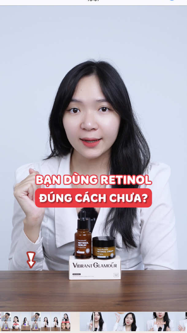 Bạn đã dùng Retinol đúng cách chưa? As #vibrantglamourvn #vibrantglamourretinol #kemduongda #chamsocdamun #làmđẹp #mụn #nỹphamtot 