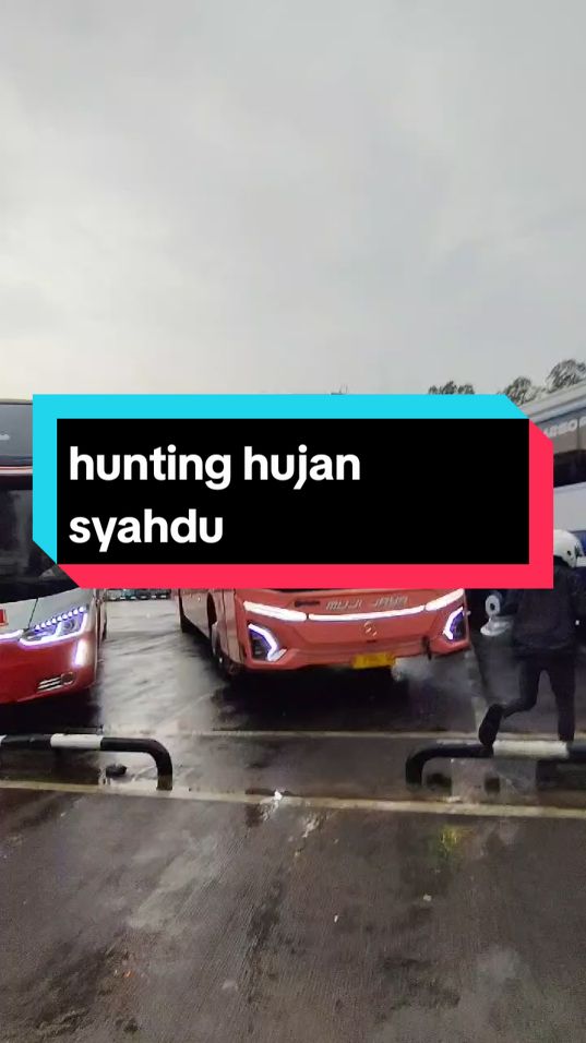 vibes hujan syahdu🥰 by video @maulana_hasanudin96 #busmaniaindonesia#storybusmania#mujijayaputramandiri#mjpm#vidiobus#huntingbus#fyp 