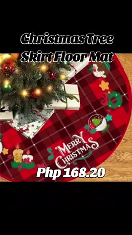 Christmad Tree Skirt Floor Mat #titokaffilliate #fyp #fypviralシ #fypviraltiktok🖤シ゚☆♡  #christmastreeskirt  #CapCut 
