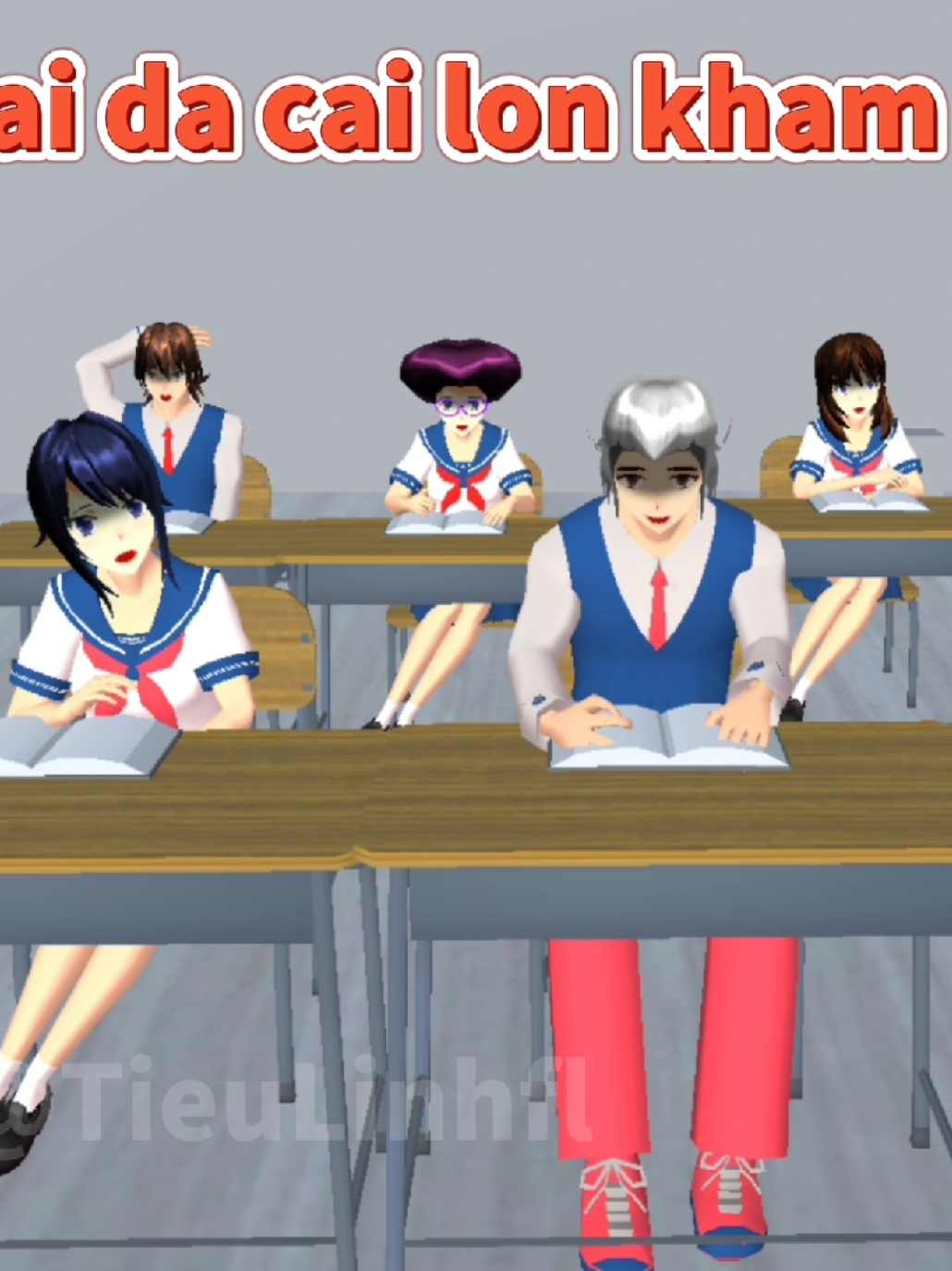 ngày đầu đi học tiếng thái kiểu: #sakuraschoolsimulator #xh #tieulinhfl 