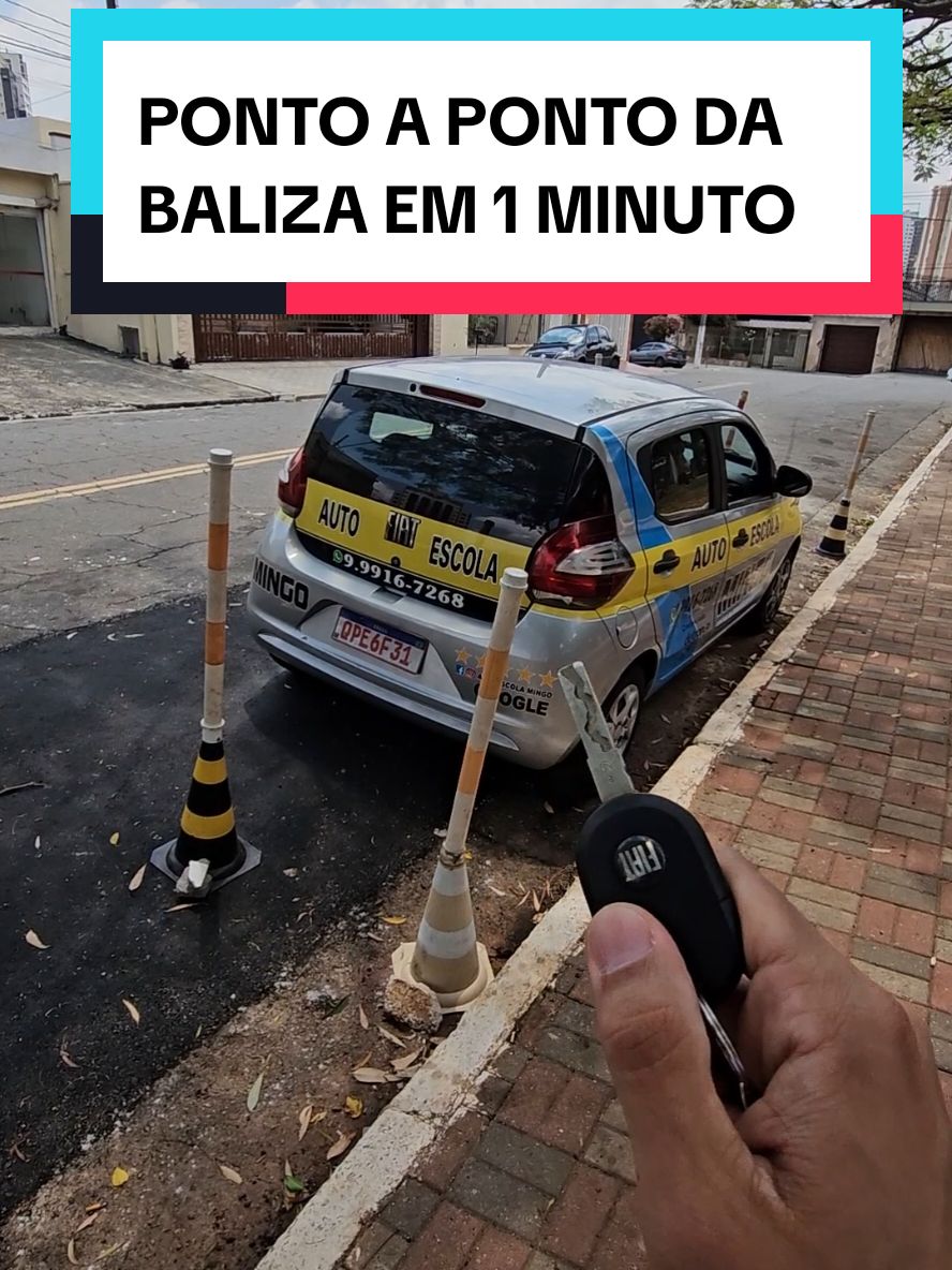 Ponto a Ponto da Baliza em 1 minuto #autoescola #baliza #balizaperfeita 