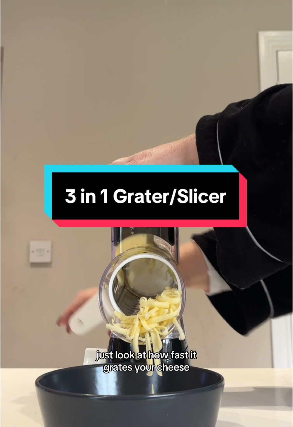 Your knuckles will thank you for this! #grater #cheesegrater #vegtableslicer #slicer #foodprep #tiktokmademebuyit #spotlight 