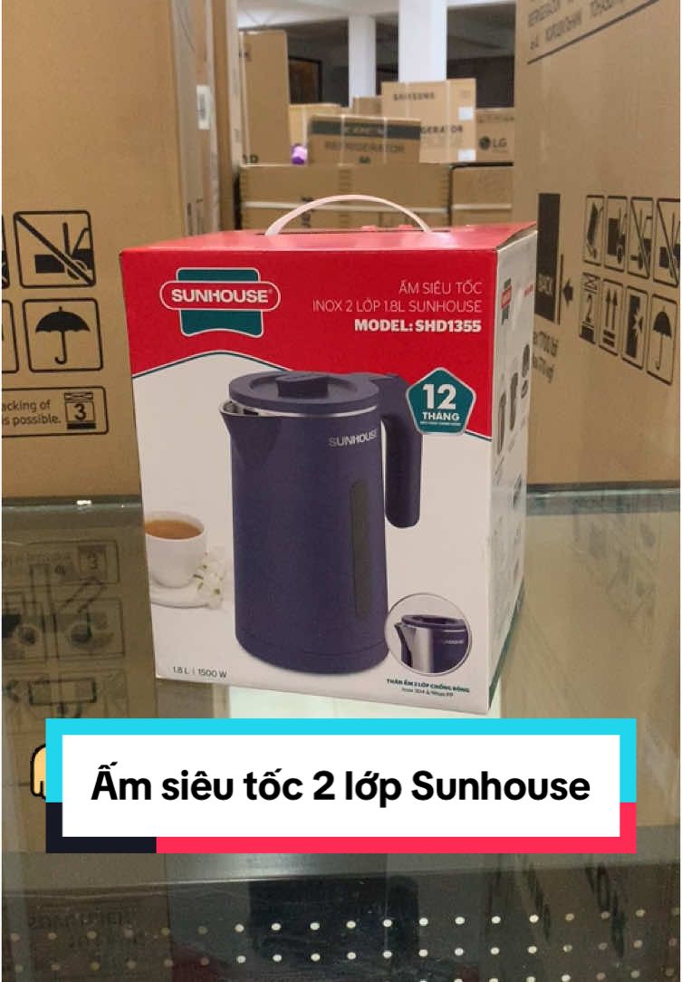 Ấm siêu tốc 2 lớp SUNHOUSE #sunhouse #amsieutoc #amdunsieutoc 