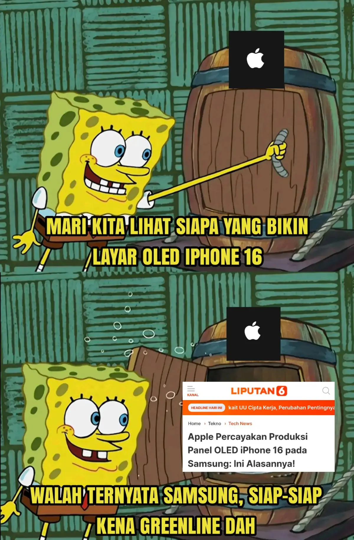 Sudah menjadi rahasia umum kalau meskipun terlihat saling senggo satu sama lain di media sosial, tapi ternyata 2 raksasa teknologi ini saling bekerja sama😅 #fyp #gadget #meme #komedi #iphone16 #apple 