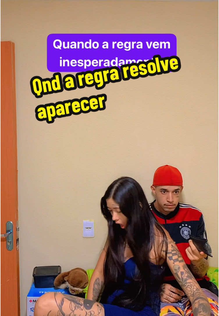 Quando a regra resolve aparecer 🤦🏻‍♀️😂  #meme #comedia #casalsagazz #humor #viral #vitinhohsagazz #paratii #humorbr 