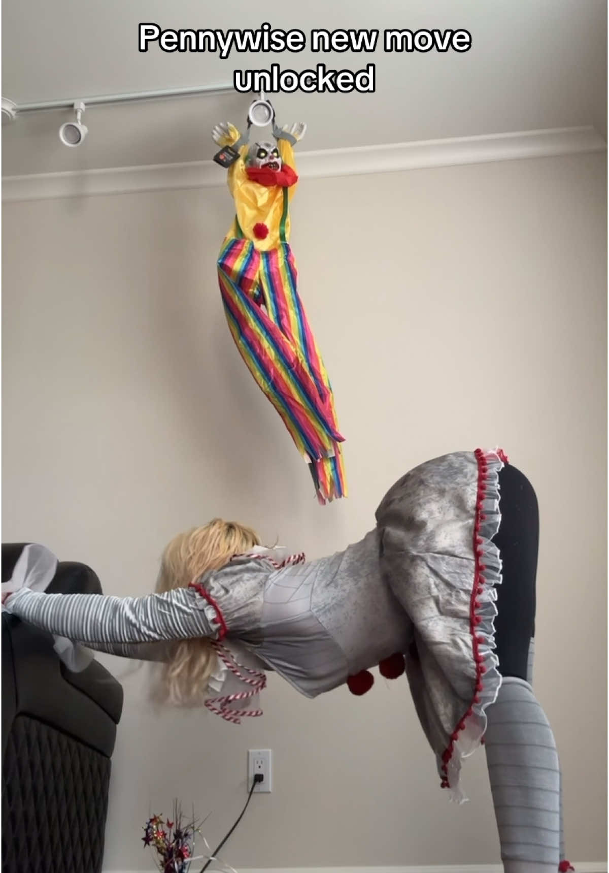 Clown stretches