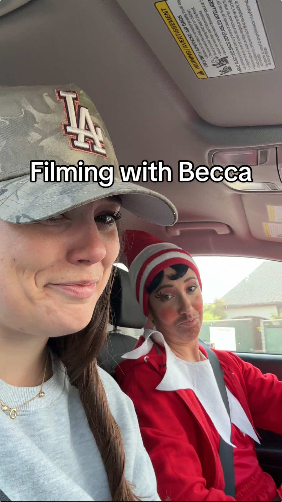 A little BTS of what a hilariously good time it is filming for the iconic @Becca Bastos + shooting @Ilona Maher’s cameo in her most recent Elf On The Shelf masterpiece!! 