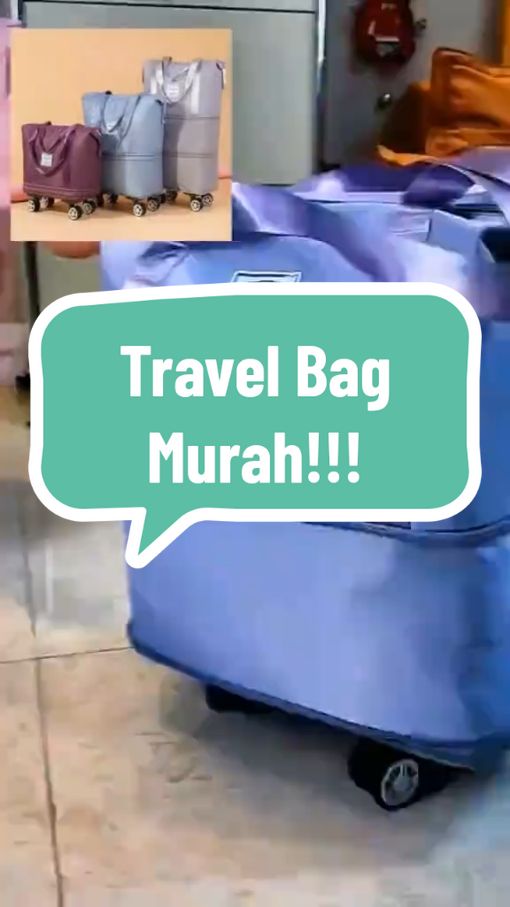 Travel Bag, Besar Murah dan Cantik Waterproof Harga turun  hanya RM11.26!#travelbag #bag #tiktokviral #foryoupage #fyppppppppppppppppppppppp 