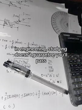 memorizing is not enough, kailangan mong intindihin lahat ng concepts para magets mo talaga, tapos at the end of the day, mababa parin yung score na makukuha mo despite studying for hours :< #engineering #civilengineering #fyp #engineeringstudent 