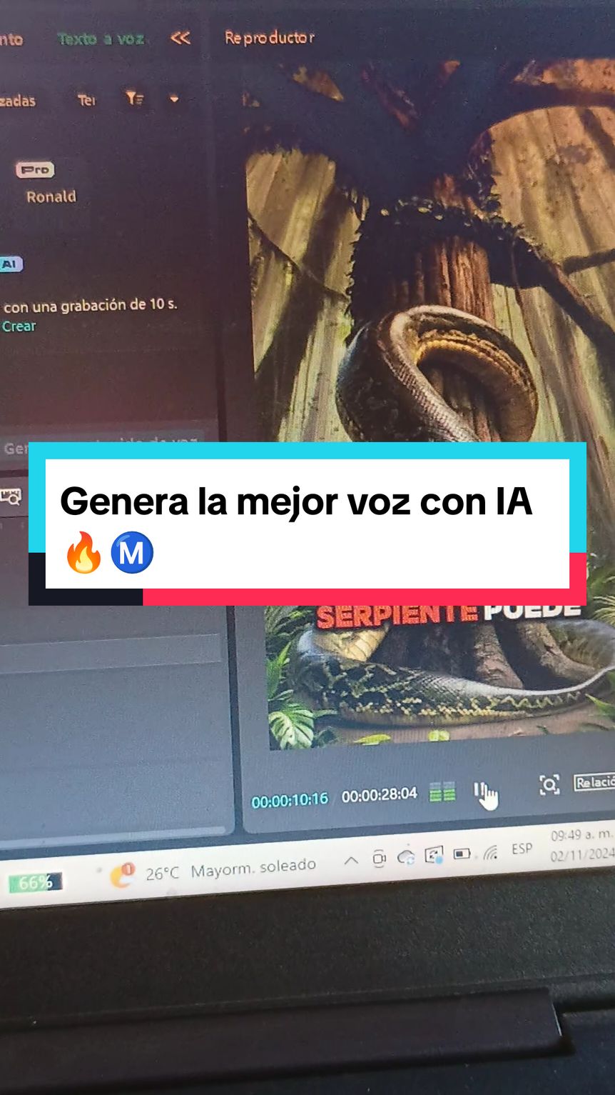 Respuesta a @fabiana_l7 Laejor voz con IA🔥Ⓜ️#generaingresos #monetizacion #facebookreels #aprendeamonetizar #monetizar #monetiza 