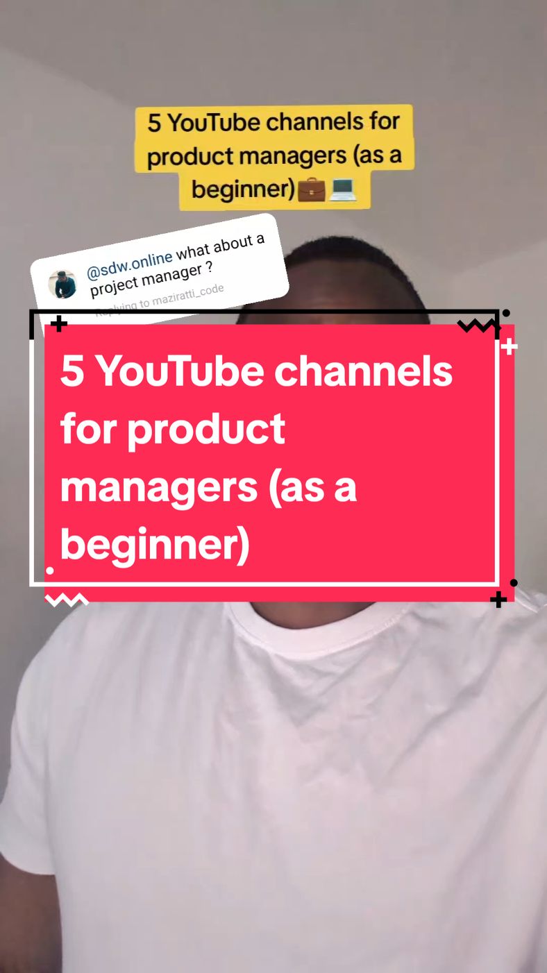 5 YouTube channels for product managers (as a beginner): 1. Adriana Girdler 2. Project Management Institute (PMI) 3. Pitol in Motion  4. David McLachlan 5. IT Project Managers Who else belongs on this list?