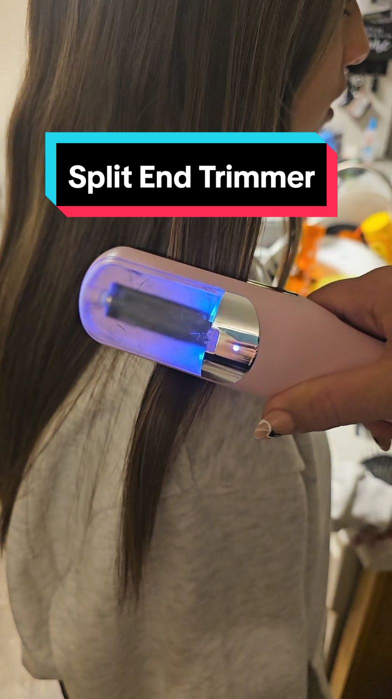 Say goodbye to split ends without losing length! This split end trimmer keeps hair healthy and fresh between cuts.  #HealthyHairHack #SplitEndTrimmer #HealthyHair #HairCareRoutine #NoMoreSplitEnds #FreshEnds #HairGoals #TrimAtHome #HaircareEssentials #TikTokShop #SalonResults #LongHairCare #DamageFree #fallforyoudays ##christmasgifts #blackfriday #cybermonday 