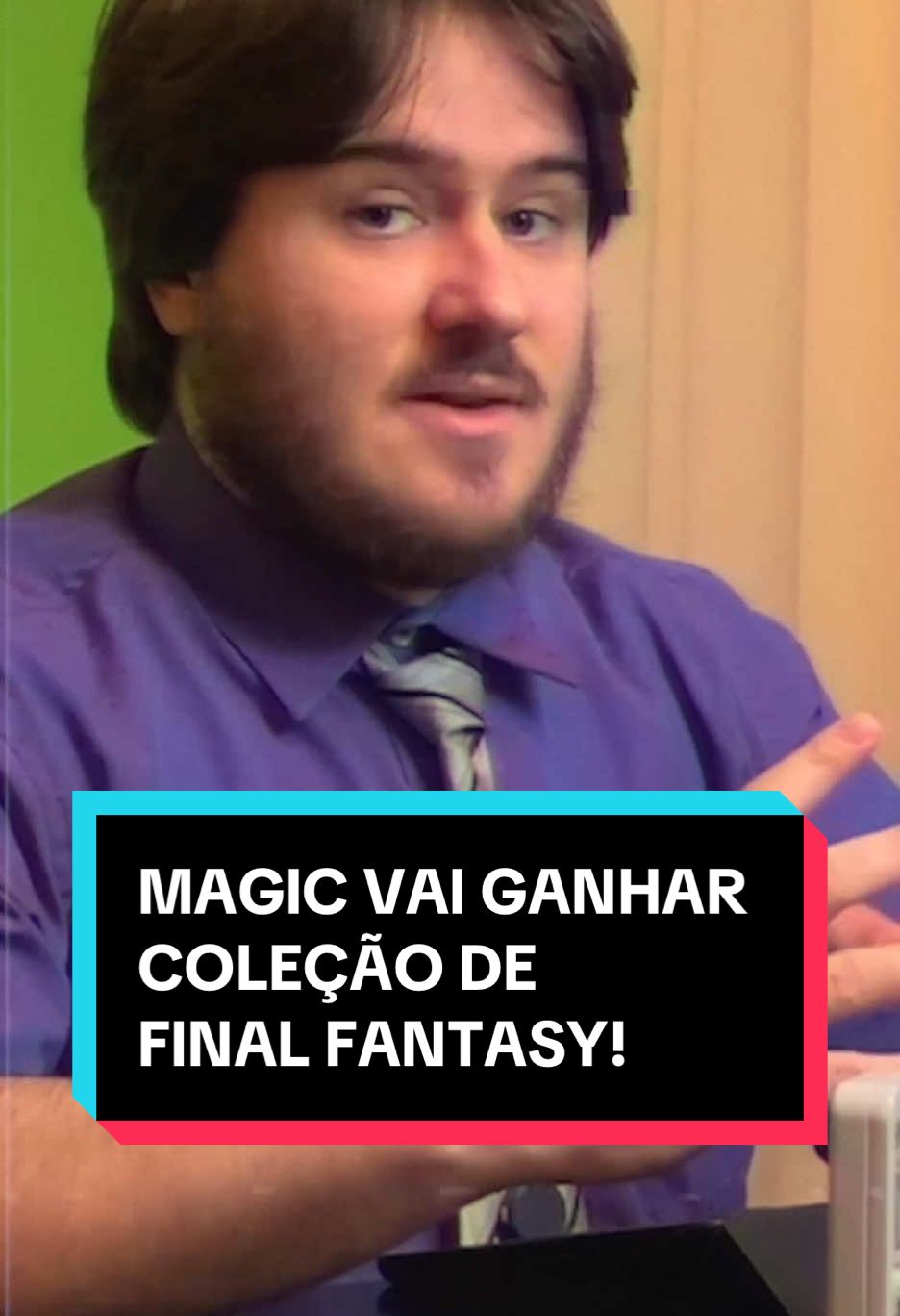 Vai sair uma coleção de magic em parceria com Final Fantasy! #jogatinamaneira #jjm #jornaljogatinamaneira #magic #mtg #mtgtiktok #magicthegathering 