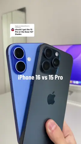 Replying to @SalazarRuivo 16 or 15 Pro? #apple #comparison #iphone16 #iphone15 #techtok #cameracontrol 