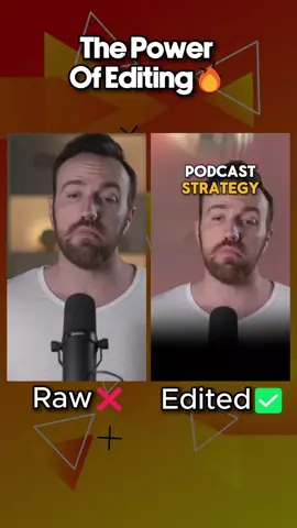 The Before and After of Video Editing For Podcast Clips 🎙📹🔥 #videoediting #beforeandafter #contentcreation #podcastclips #podcast 