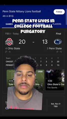 So close yet so far#pennstate #pennstatefootball #CollegeFootball #cfb #fyp 