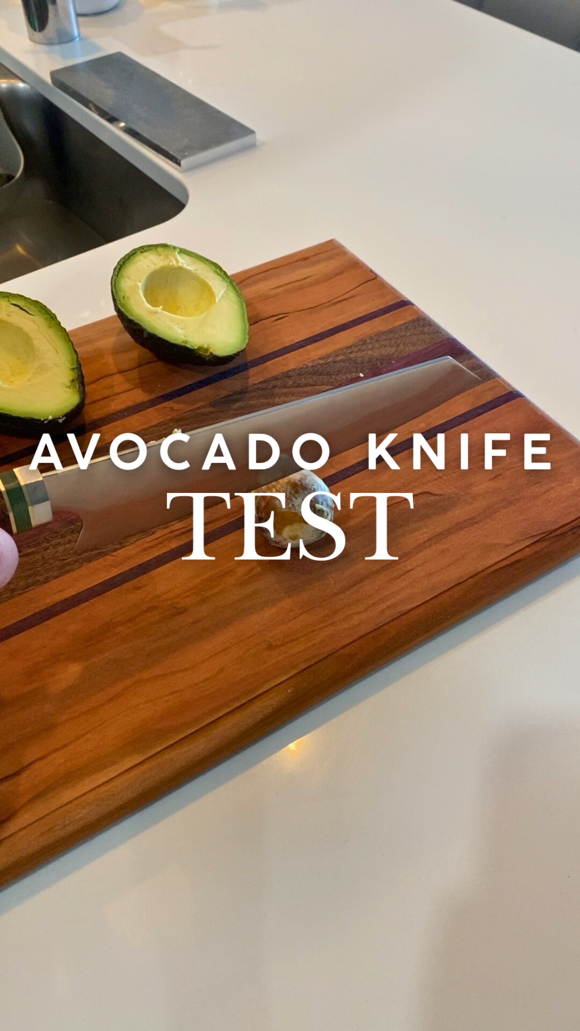 Will an avocado damage your knife? 🥑 #fyp #fy #KitchenHacks 