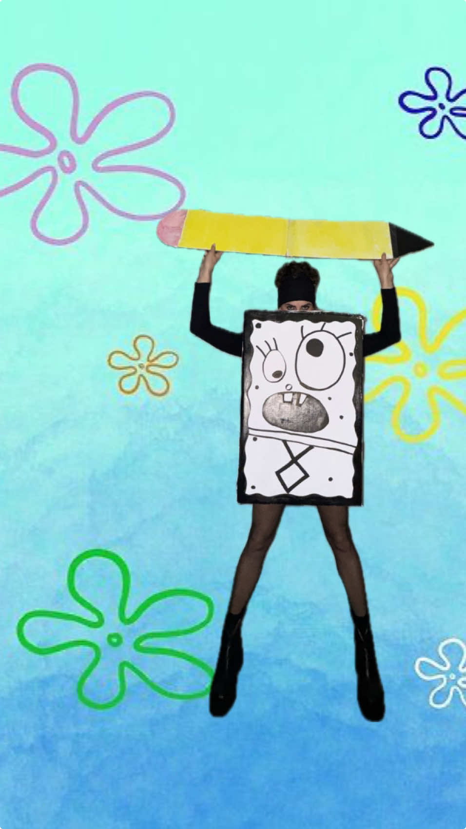 Doodle Bob enjoyed Halloween 2024 #halloween2024 #trending #doodlebob #spongebob 
