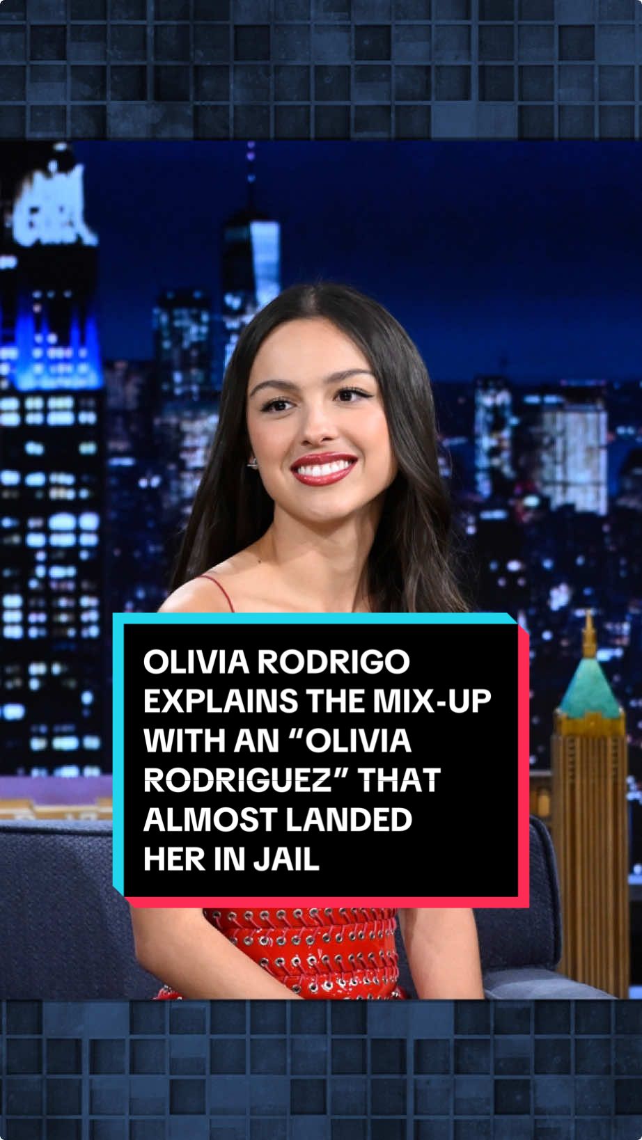 @Olivia Rodrigo explains the mix-up between her and an “Olivia Rodriguez” that almost landed her in jail on the GUTS World Tour 😬 #OliviaOnFallon #FallonTonight #TonightShow #OliviaRodrigo #GUTS #GUTSWorldTour #JimmyFallon 