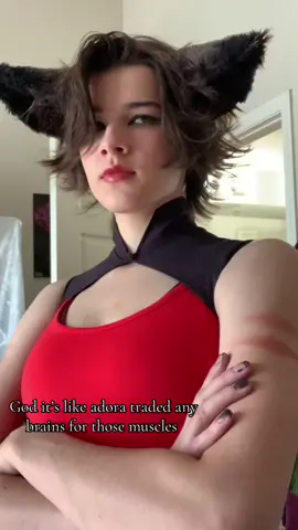 Yeah keep telling yourself that catra #catra #shera #sheraandtheprincessesofpower #adora #catradora #sew #sewing #cosplay #cosplayer #sheracosplay #catracosplay #fyp #cat #catears #costume #costumes #funny #wlw #wlwtiktok #wlwtok 
