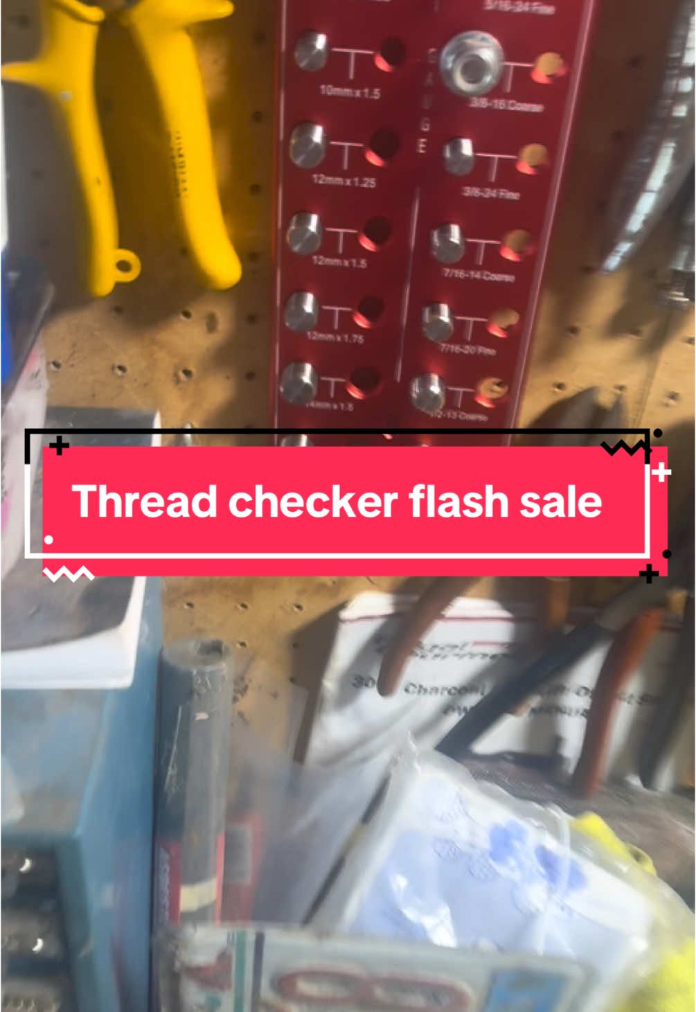 The best tool for anyone working with nuts and bolts 🔩 #threadchecker #fyp #garage #tool #bolt #mechanic #tiktokmademebuyit 