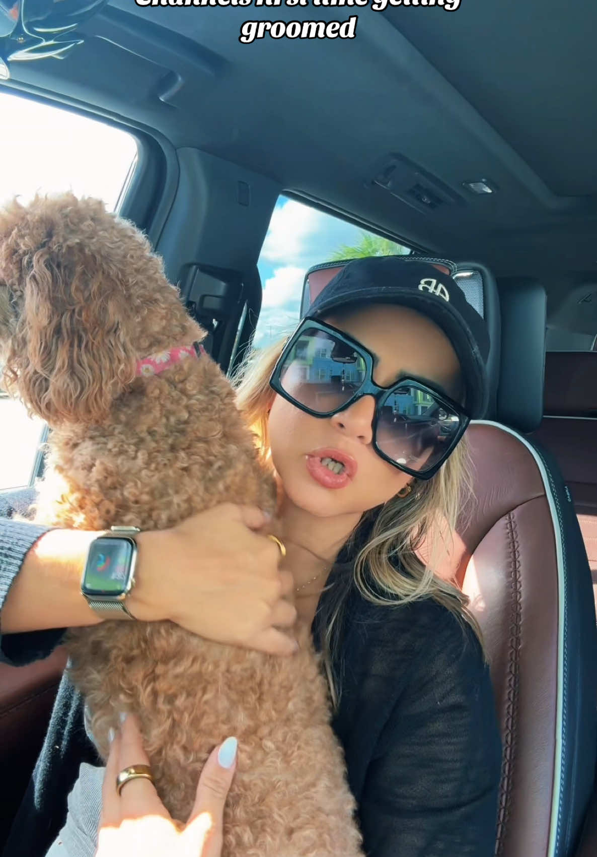 Her first time #poodle #grooming #dogs #beforeandfter @Yailetuti 