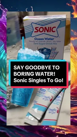 Hydrate with a twist! Introducing Sonic @Singles To Go! Zero sugar, caffeine-free, and non-carbonated! Transform boring water into a tasty treat! Share your favorite flavors in the comments! 💦 #singlestogo #flavoredwater #stayhydrated #drinkwater #healthydrinks #sonic #oceanwater #cozycottagereviews 