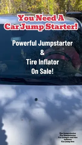 This TikTok customer choice top selling car jump starter and tire inflator is on flash sale! #jumpstarter #carjumper #carjumpstarterpowerbank #carjumpstarter #tiktokshopblackfriday #tiktokshopcybermonday #tiktokshopholidayhaul 