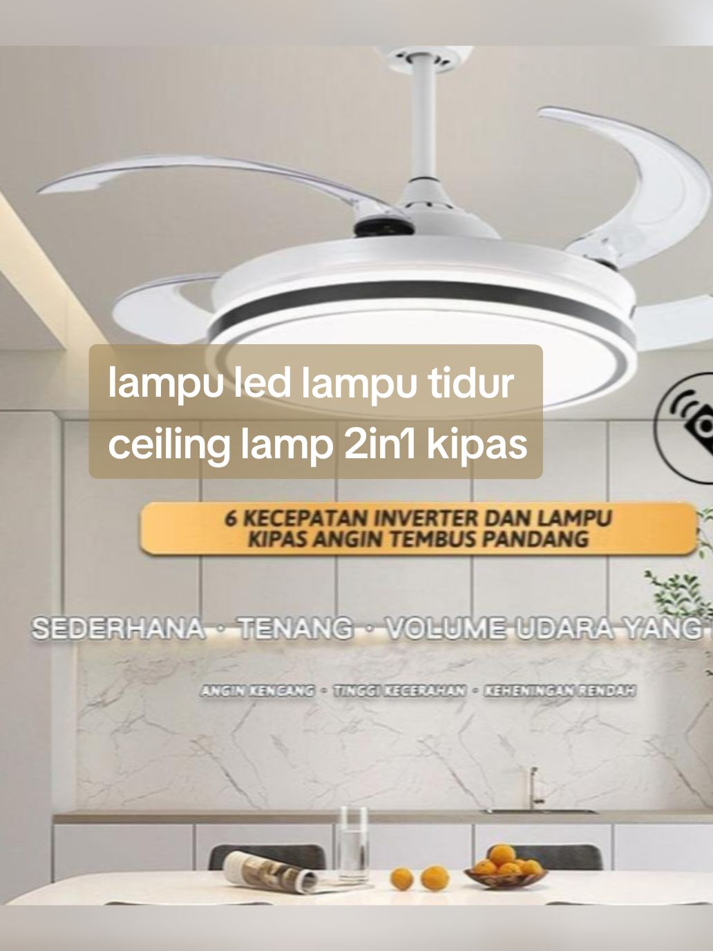 lampu led lampu tidur ceiling lamp 2in1 kipas angin gantung Lampu Dinding kamar tidur ruang tamu dekorasi rumah nordic lampu kamar lampu dekorasi Room atmosphere  lamp Turun harga menjadi Rp568.000!