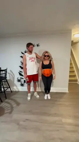 Dressing up a little late but how did we do?! #basketball #sports #halloweencostume #costume #couple #husbandwife #marriage #MomsofTikTok 