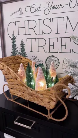 DIY Mini Tree Arrangement 🎄🎄 This is such a cute idea for Christmas decorating! I hot glued the trees to a piece of cardboard I ripped off of a box, that way I am able take it out and change it up when I want!  See my LTK shop for shopping links, over in bio!  https://liketk.it/4VKq0