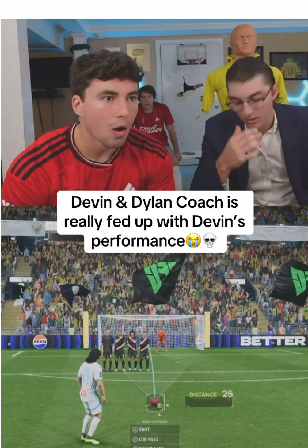 Man really benched me again #gaming #devincaherly #devinanddylan #fc25 #fifa #football 