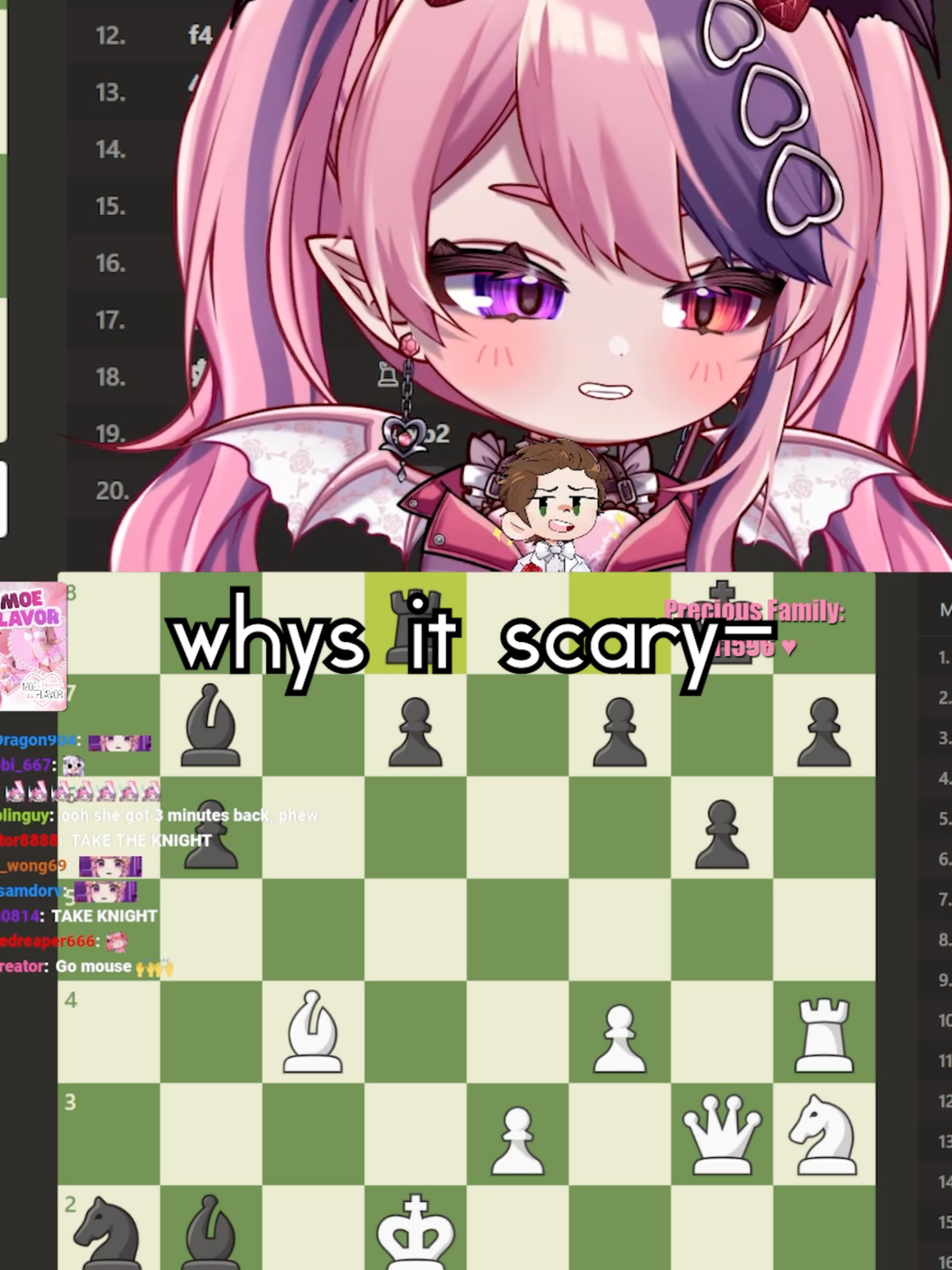 CHESS JUMPSCARE #ironmouse #vshojo #vtuber #cdawgva #chess #vtuberclips #twitch #streamer