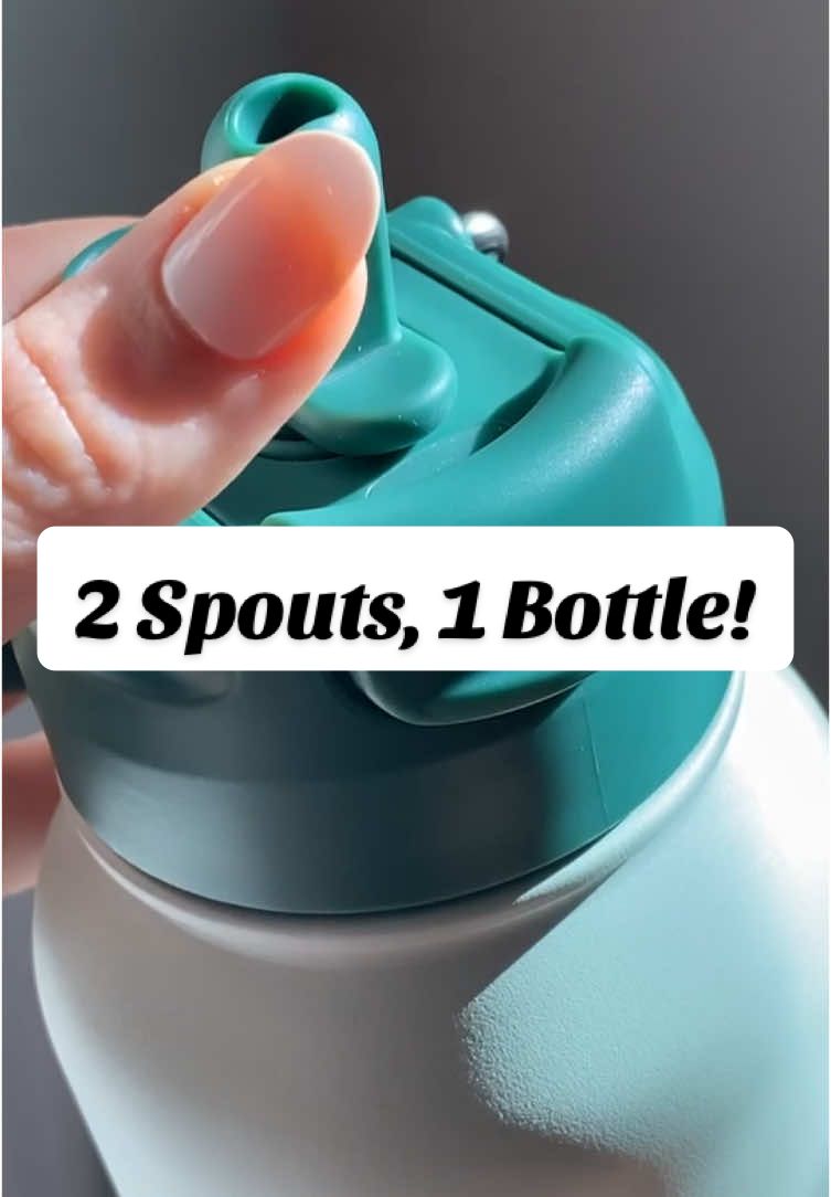 Double the hydration, double the fun! @BottleBottle_Official 32oz water bottle comes with TWO spouts! Perfect for gym, hiking, or daily use! Don't miss out! Click link above to shop! #bottlebottle #bottlebottleenergy #TikTokShop #tiktokmademebuyit #tiktokshopblackfriday #tiktokshopcybermonday 