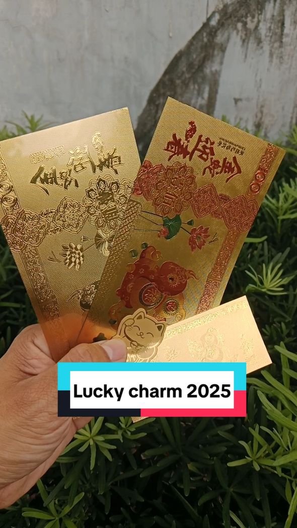 Sipag at tiyaga at samahan ng lucky charm sa darating na year of the snake 2025. #luckycharm #luckycharm2025 #pampaswerte #pampaswerte2025 #goldenmoneyfoil #goldenmoneyfoil2025 