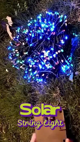 Solar Waterproof string Lights  #christmaslights #solarchristmaslights #tiktokshop #goodthing #outdoorlights
