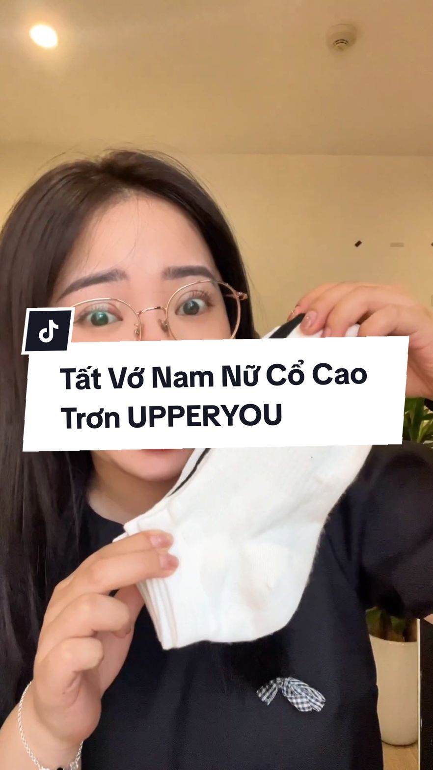 Tất Vớ Nam Nữ Cổ Cao Trơn UPPERYOU Cotton Êm Ái Dày Dặn Thoáng Khí - VSF4001/VSF3001 p3 #upperyou #tatcocao #tatsoc #tatbasic #tat #phongcach #xuhuong #bigbrain