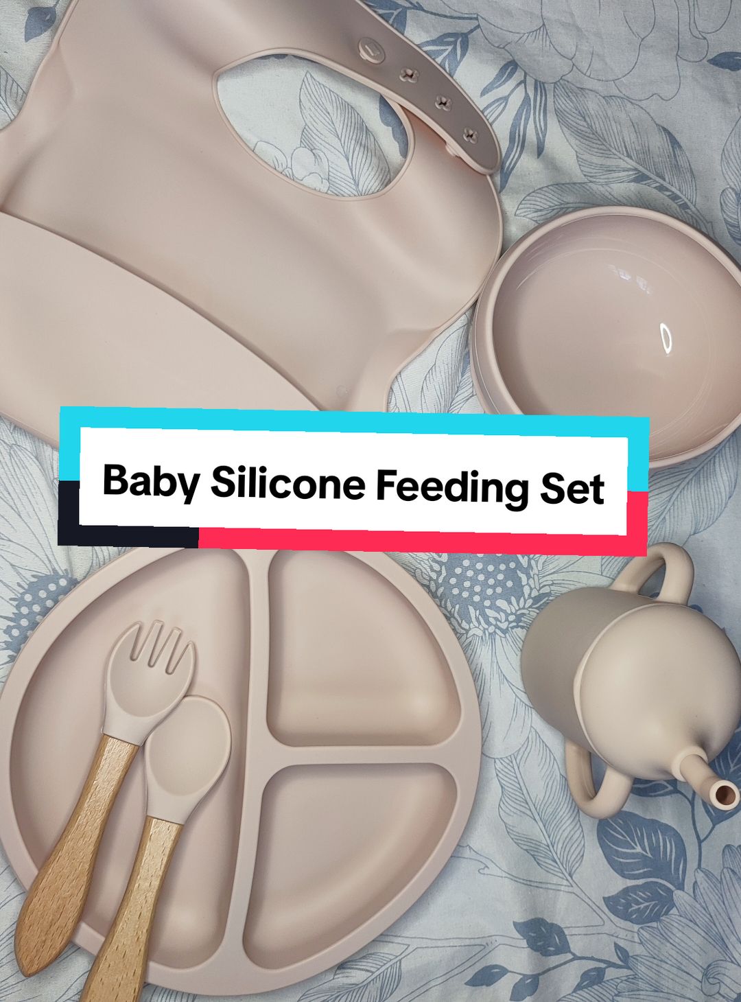 Baby Silicone Feeding Set Baby Bib Toddler Plate Suction Bowl Spoon & Fork Sippy Cup #baby #feedingset #babysiliconefeedingset #blw #babyfood #babyfeeding #babylove #babytiktok #babytok #affiliate #affiliatemarketing #affiliatetiktok #support #supportme  #engagement #properengagement #properengagementisthekey 