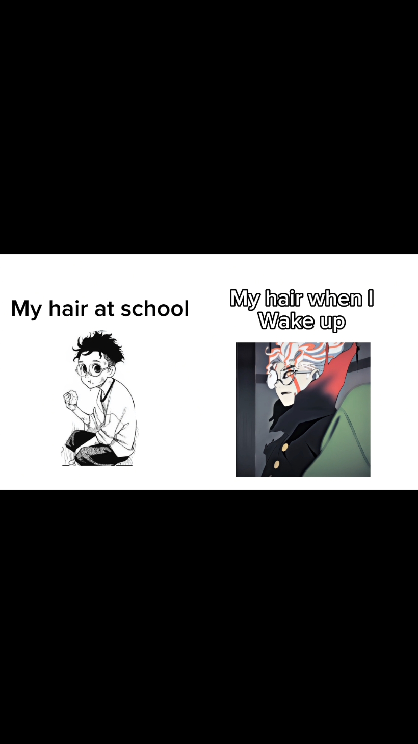 Okarun is me fr 😤 Ib: me  #hair #fyp #animefyp #anime #real #relatable  #dontletthisflop #blowthisup 